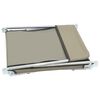 vidaXL Sunlounger Set of 2 Taupe Powder-coated steel