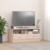 vidaXL TV Cabinet Natural Solid pine wood (untreated) Medium TV Cabinet