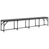 vidaXL Dining Bench Dark grey Steel 97.6 x 12.6 x 17.7 in Modern
