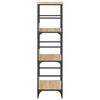 vidaXL Bookshelf Sonoma Oak Engineered wood, steel Medium Bookshelf