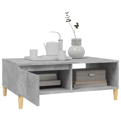 vidaXL Coffee Table Concrete Gray 35.4"x23.6"x13.8" Engineered Wood