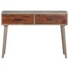 vidaXL Console Table Grey and honey brown