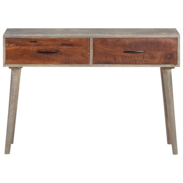 vidaXL Console Table Grey and honey brown