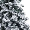 vidaXL Artificial Christmas Tree White 70.9" PVC and Steel and Plastic