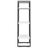 vidaXL Storage Shelf White Metal Medium Storage Shelf Rectangular
