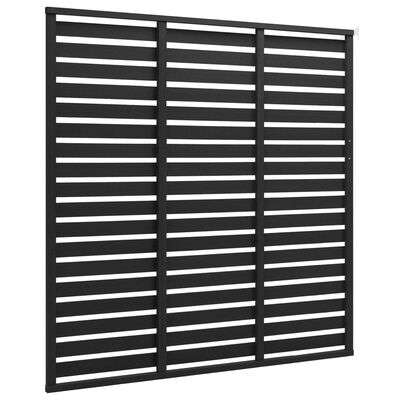 vidaXL Fence Panel WPC 70.9"x70.9" Black
