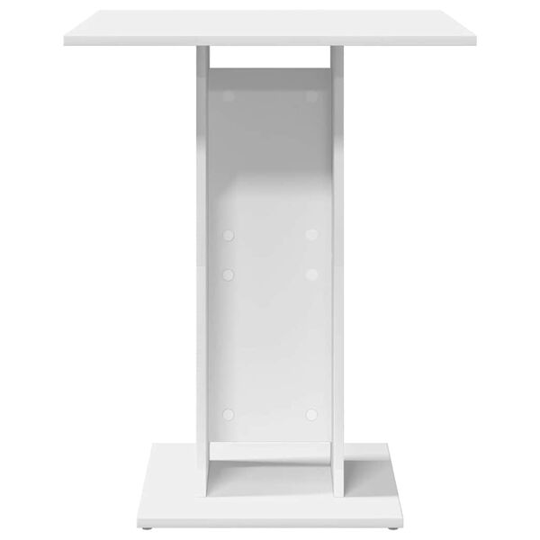 vidaXL Bistro Table White Engineered wood Small Bistro Table Square