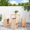 vidaXL Garden Bar Set Natural Pine Solid pine wood (untreated) Small