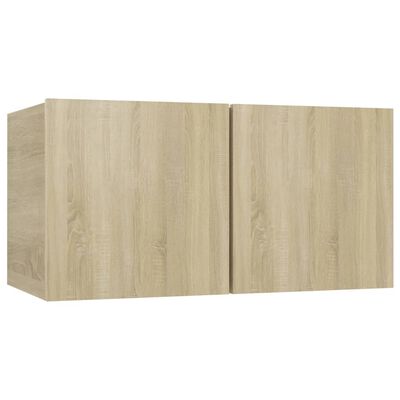 vidaXL TV Stands 8 Pcs Sonoma Oak Engineered Wood