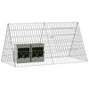 vidaXL Rabbit Cage Silver 650 x 55 x 55 cm Galvanised Steel