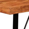 vidaXL Bar Table Natural wood with black legs Solid acacia wood, Steel