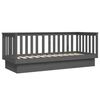 vidaXL Day Bed Gray Solid pine wood Twin