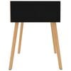 vidaXL Bedside Cabinet Set of 2 High gloss black Engineered wood