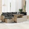 vidaXL Garden Sofa Set Light Grey, Dark Grey, Black
