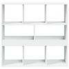 vidaXL Book Cabinet White Engineered Wood Medium Book Cabinet