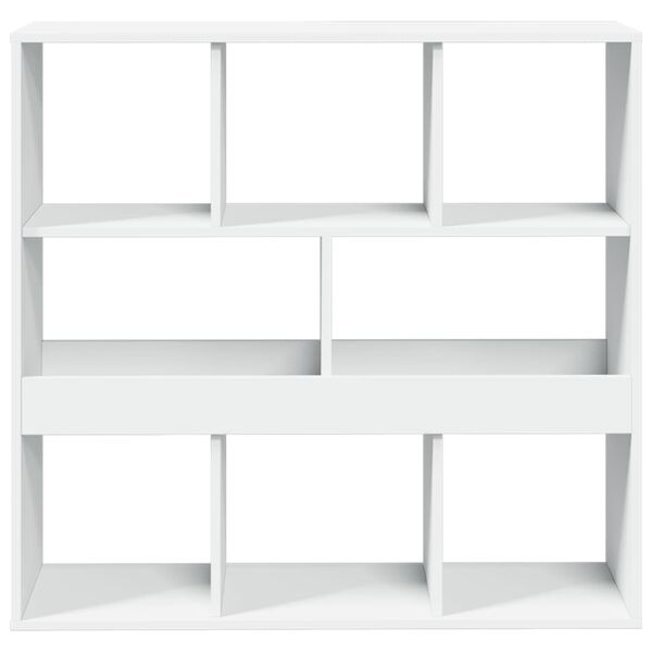 vidaXL Book Cabinet White Engineered Wood Medium Book Cabinet