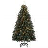 vidaXL Artificial Christmas Tree Green and White