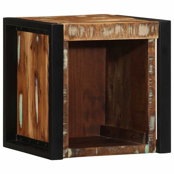 vidaXL Bedside Cabinet Set of 2 Mixed Colors Solid reclaimed wood Small
