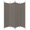 vidaXL 4-Panel Room Divider Anthracite 78.7"x78.7" Fabric