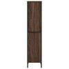 vidaXL Bookcase Brown oak Engineered wood, metal Bookcase Rectangular