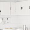 vidaXL Kitchen Wall Corner Cabinet White Engineered wood Compact