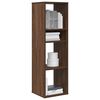 vidaXL Book Cabinet Brown Oak Engineered Wood Tall Book Cabinet