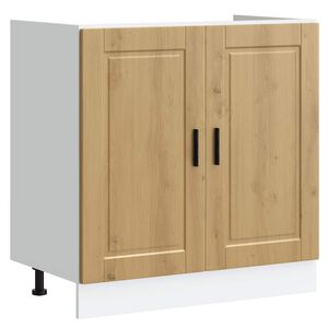 vidaXL Sink Base Cabinet Artisan oak Engineered wood 31.5 x 18.1 x 32.1 in