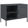vidaXL TV Cabinet Set of 2 Anthracite Steel Standard TV Cabinet