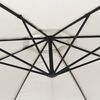 vidaXL Cantilever Garden Parasol Sand White Polyester, Aluminum