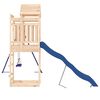 vidaXL Outdoor Playset Blue, Natural Solid pine wood, Polypropylene, Metal