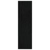 vidaXL Book Cabinet Black Solid Pine Wood Medium Book Cabinet