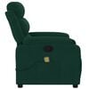 vidaXL Massage Recliner Chair Dark Green