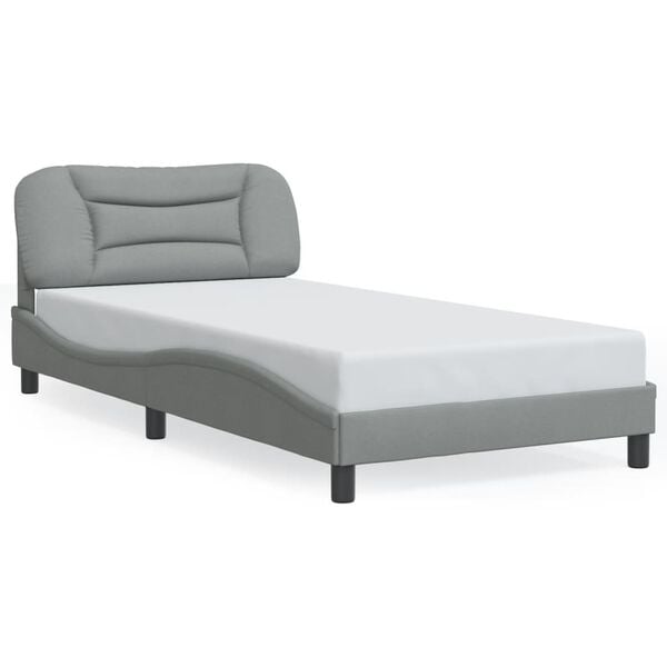 vidaXL Bed Frame Light grey