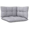 vidaXL Garden Lounge Set Set of 3 Grey cushions