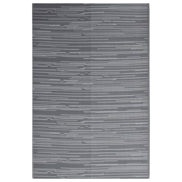 vidaXL Outdoor Rug Anthracite Polypropylene 55.1 x 78.7 in UV-resistant