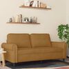 vidaXL 2-seater Sofa Brown Velvet 55.1 in wide Stylish Design