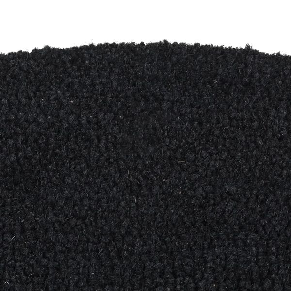 vidaXL Door Mat Black Coir Small Non-slip Door Mat Farmhouse