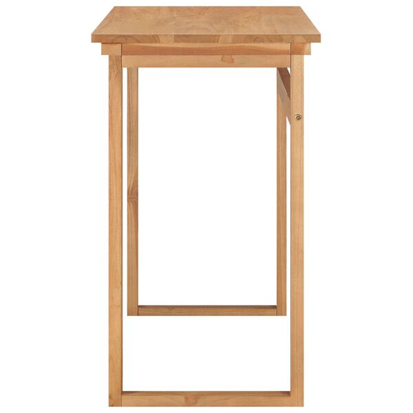 vidaXL Desk Teak Brown Solid teak wood Medium Desk Rectangular
