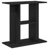 vidaXL Aquarium Stand Black Oak Engineered wood 23.6 in Aquarium Stand