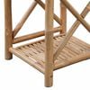 vidaXL Bookcase Bamboo Small Storage Bamboo Shelf Square Minimalist