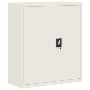 vidaXL File Cabinet White Powder-coated steel Standard File Cabinet