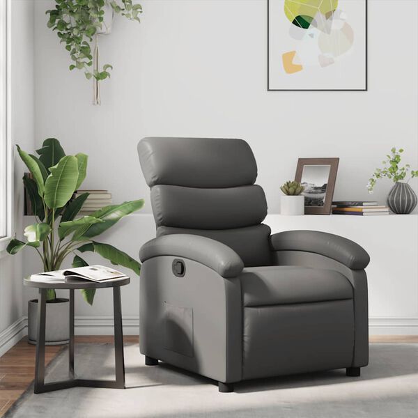 vidaXL Recliner Chair Gray
