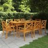 vidaXL Garden Dining Set Brown Solid Acacia Wood with an Oiled Finish
