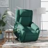 vidaXL Stand Up Massage Recliner Chair Dark green