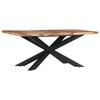 vidaXL Dining Table Natural Acacia Wood Solid Acacia Wood