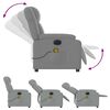 vidaXL Electric Massage Recliner Chair Light gray