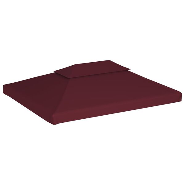 vidaXL Gazebo Top Cover Bordeaux Polyester with PVC coating 13.1 x 9.8 ft