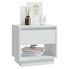 vidaXL Bedside Cabinet Set of 2 White Engineered Wood Medium