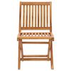 vidaXL Folding Patio Chairs with Cushions 4 pcs Solid Teak Wood