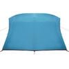 vidaXL Camping Tent with Roof Blue 125.98 x 108.27 x 74.80 in Taffeta